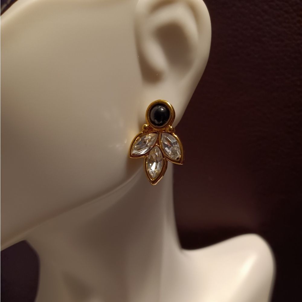 Sparkly Leaf Post Earrings